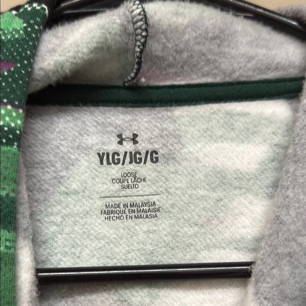 Under Armour Green and Black Camo Hoodie - Picture 2 of 2